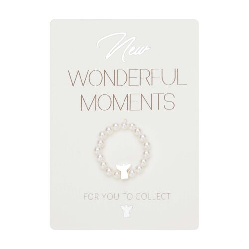 Ring-"New Wonderful Moments"-angel-silver pl.