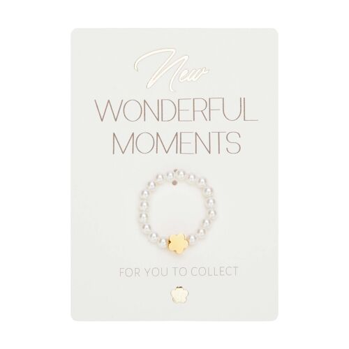 Ring-"New Wonderful Moments"-flower-gold pl.