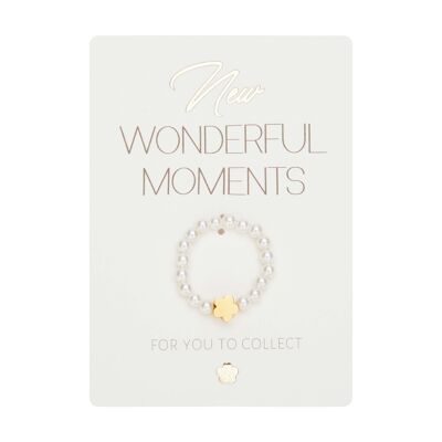 Ring-"New Wonderful Moments"-flower-gold pl.