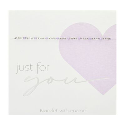 Bracelet-"Just for you"-purple