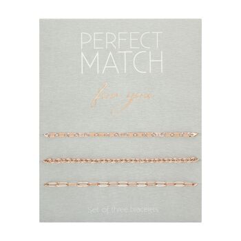 Bracelets-"Perfect match"- or rose pl. 1