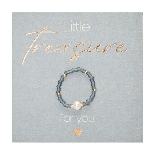 Ring-"Little Treasure"-petrol 607049