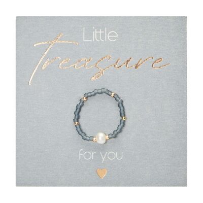 Ring-"Little Treasure"-petrol 607049