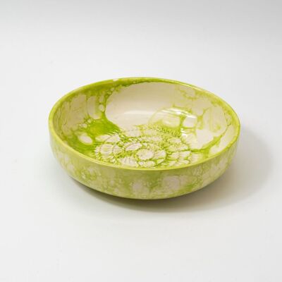 Ceramic dish grater for cheese, tomato, food / Green - VERA