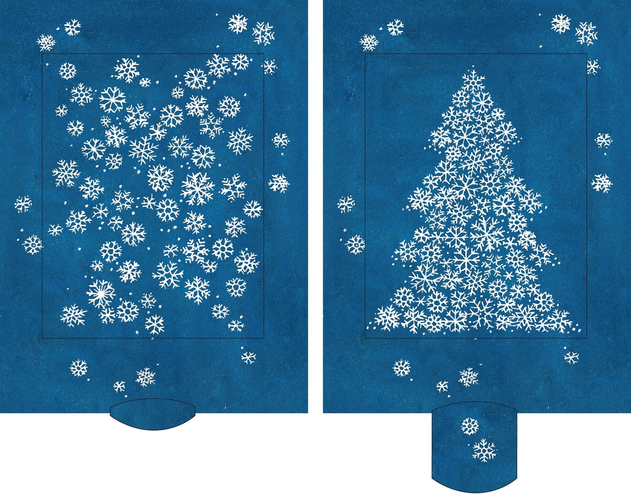 Lebende Karte "Schneeflocke"