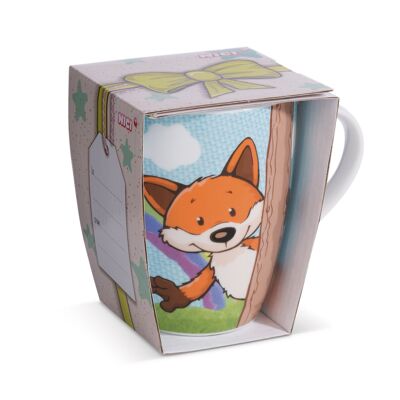 Cup fox Fridalie 310ml porcelain with sleeve