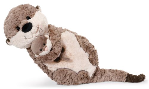 Gisqis Peluche Loutre de Mer Coussin Oreiller Peluche Doudou Loutre