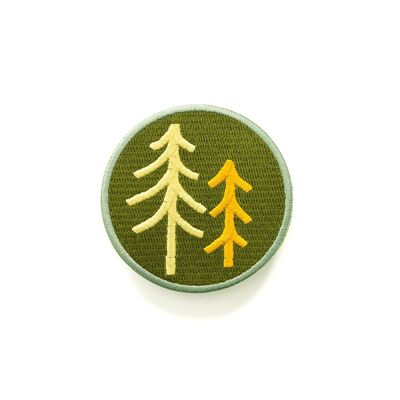 Cloth Patch, Sew-On, Badge - Trees