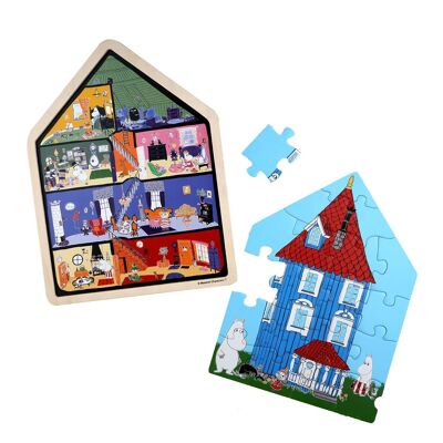 Moomin - Puzzle in legno per bambini - Casa