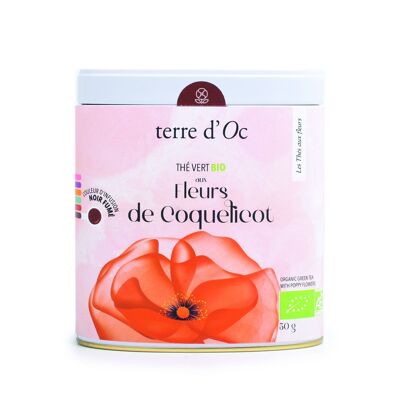 Bio-Grüntee mit Mohnblumen 50g