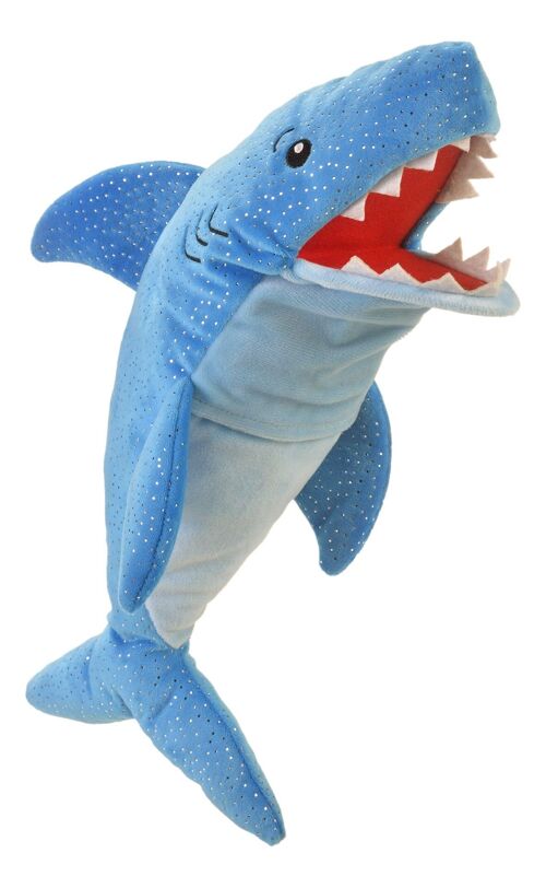 Shark moving mouth hand puppet