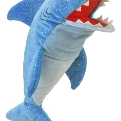 Marioneta de mano de boca móvil de tiburón