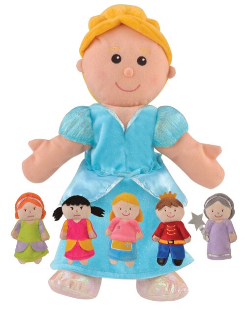 Cinderella hand & finger puppet set