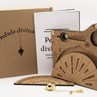 Péndulo adivinatorio - Objeto decorativo, hecho a mano, artesanal, regalos, hecho en Francia, grabado láser, original, inusual, decorativo
