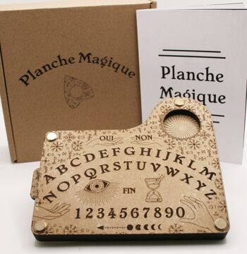 Planche en bois type Ouija - Objet Décoratif, fait main, artisanal, cadeaux, fabriqué en France, gravure laser, original, insolite, déco 1