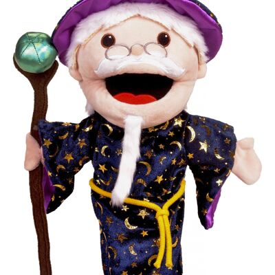 Wizard moving mouth hand puppet