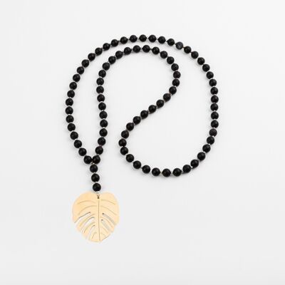 Natural Stone Necklace - Onyx - MAYA