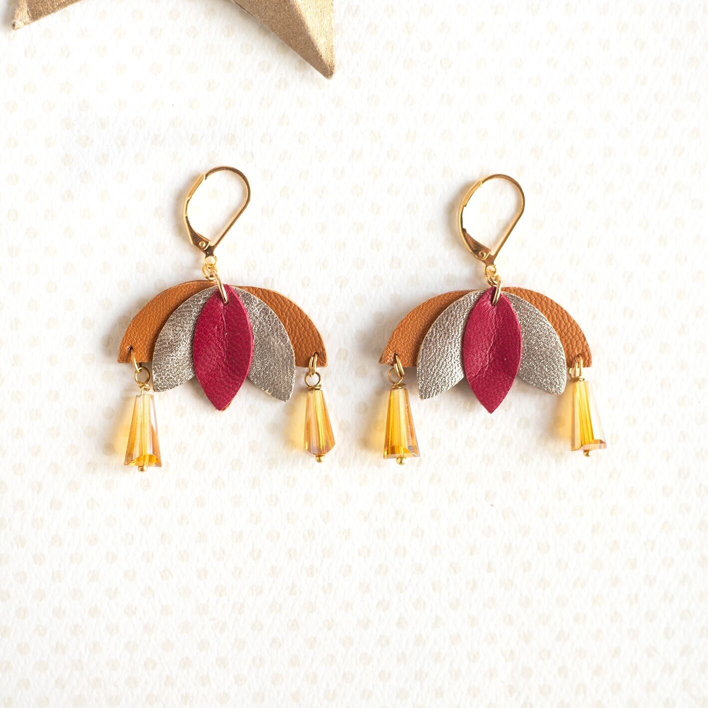 Orecchini Kallie rossi