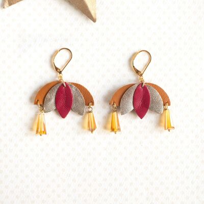 Boucles d'oreilles Kallie rouges