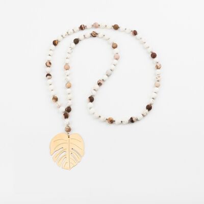 Collana in pietra naturale - Magnesite - MAYA