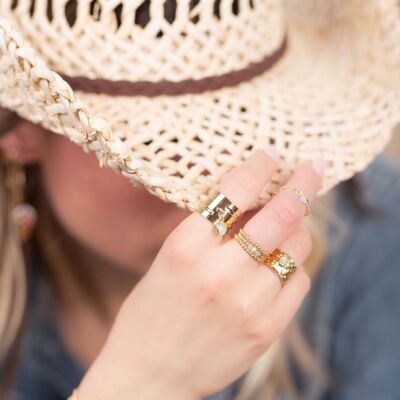 Anillo Piedra - Amazonita - LOUISE