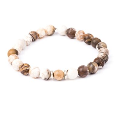 Men's Bracelet - Agate & Wood - VEGA