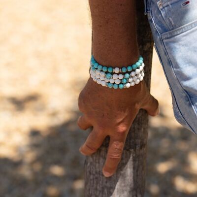 Bracciale da uomo - Magnesite - NETTUNO