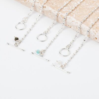 Chain Bracelet - White Agate - LOU