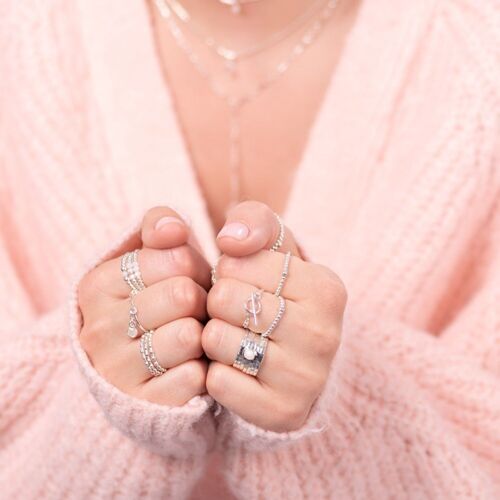 Bague Anneau - Petite boule - FLORA