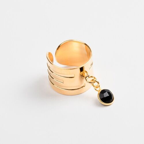 Bague Pierre - Onyx - LOUISE