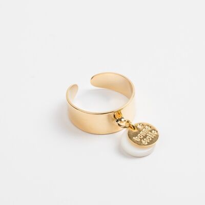 Ring - Mother-of-Pearl & Charm - CHLOÉ - 8mm
