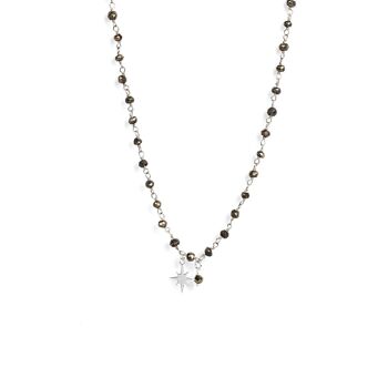 Collier Chaine Douceur - Pyrite & Etoile du Nord- ESSENTIELS