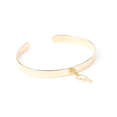 Smooth Bangle Bracelet - Mother-of-Pearl & Charm - CHLOÉ