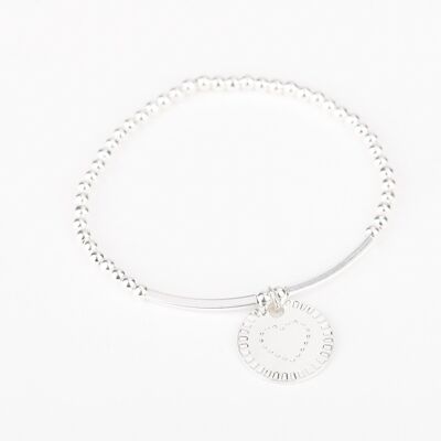 Silver pearl bracelet - Love tassel - ESSENTIAL