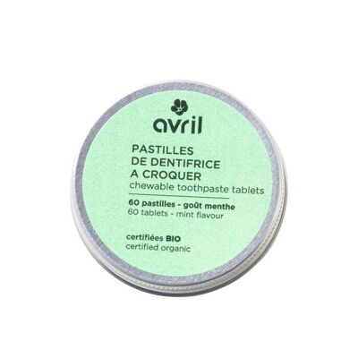 Dentifrice à croquer - 60 pastilles - certifiées bio