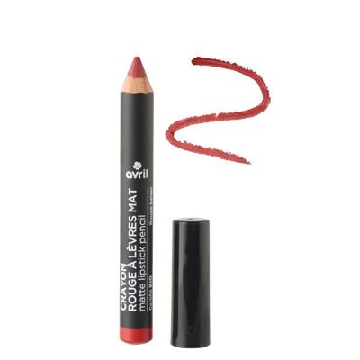Certified organic Rouge Kiss matte lipstick pencil