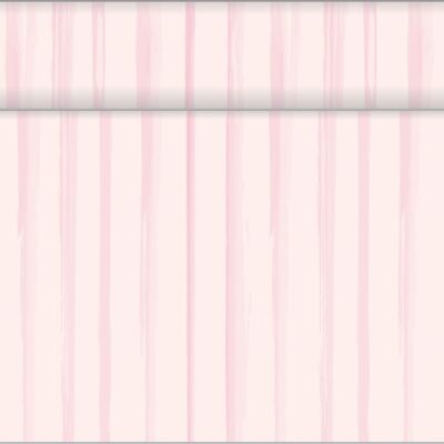 Table runner stripes in pink from Linclass® Airlaid 40 cm x 24 m, 1 piece