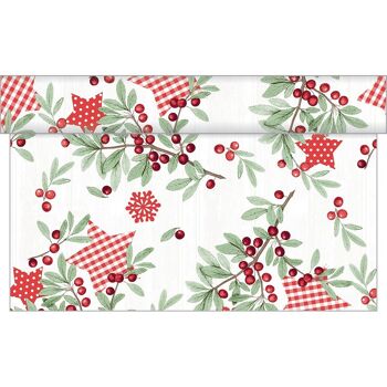 Chemin de table de Noël Country Xmas en Linclass® Airlaid 40 cm x 24 m, 1 pièce 2