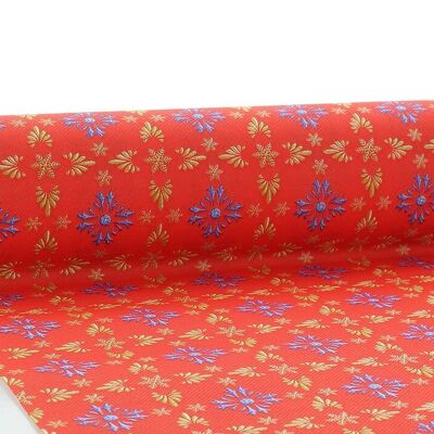 Weihnachtstischläufer Scarlett in Rot-Blau aus Linclass® Airlaid 40 cm x 24 m, 1 Stück