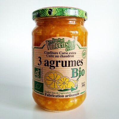 CONFITURE 3 AGRUMES CORSE BIO STELLA 360G