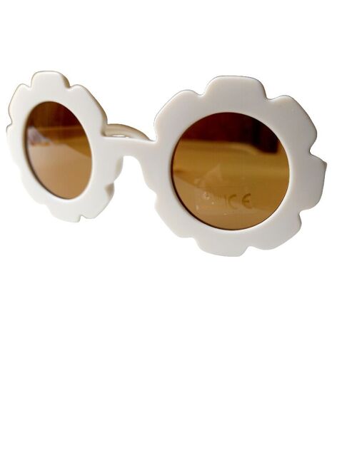 Sunglasses kids Flower cream | Kids sunglasses