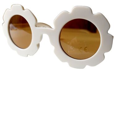 Sunglasses kids Flower cream | Kids sunglasses