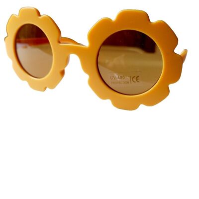 Sonnenbrille Kinder Blume gelb | Sonnenbrille für Kinder
