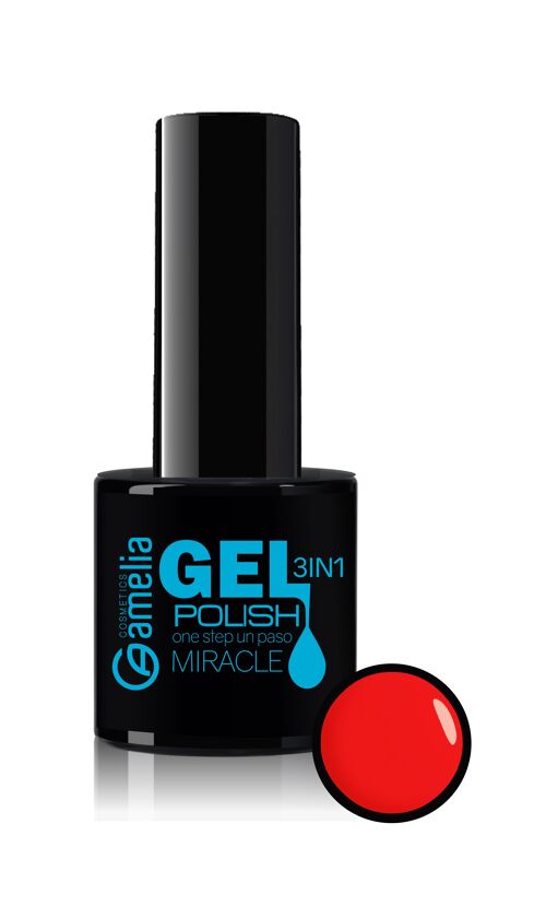 Esmalte gel de uñas 3 en 1 8 ml Coral