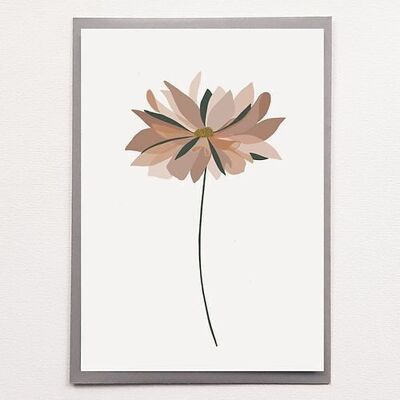 A5 Pink Daisy - Poster