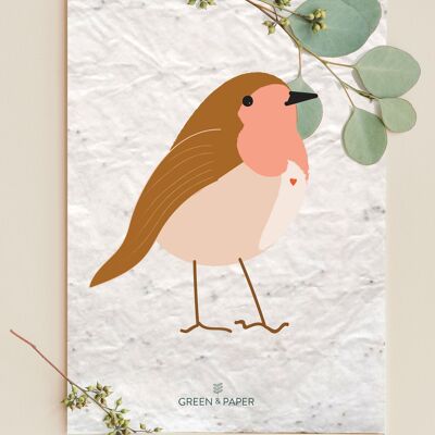 Bird planting card