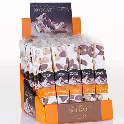 Barres de Nougat Amandes - Présentoir (25 x 100g)