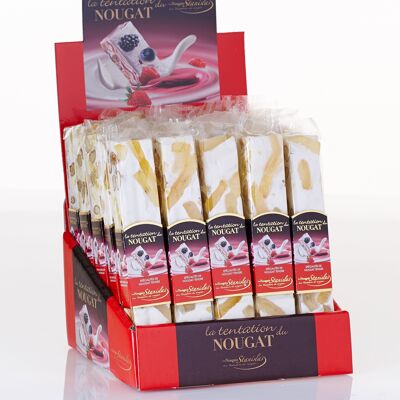 Barres de Nougat Citron - Présentoir (25 x 100g)