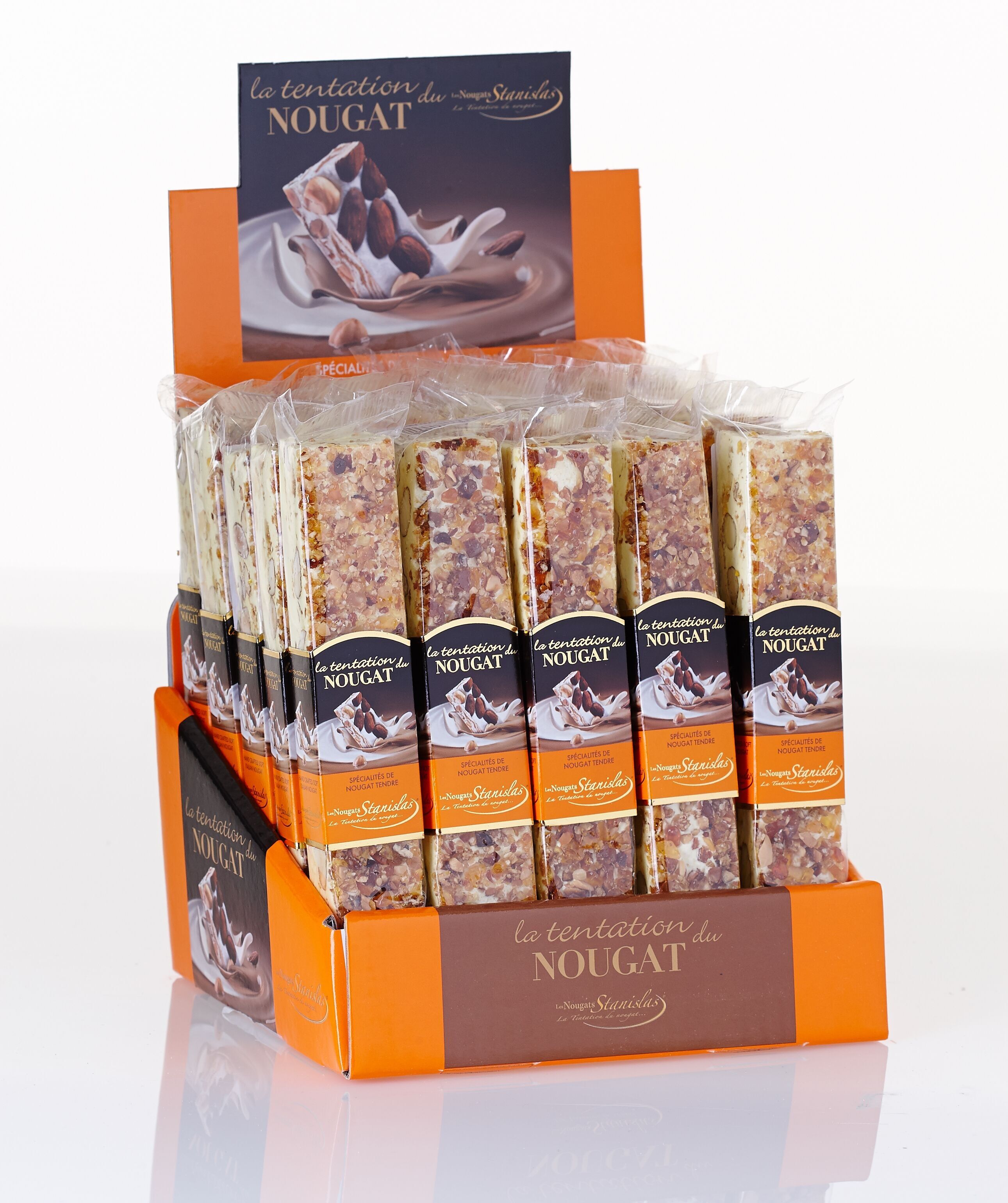 Barrette di Torrone Crème Brûlée - Espositore (25 x 100g)