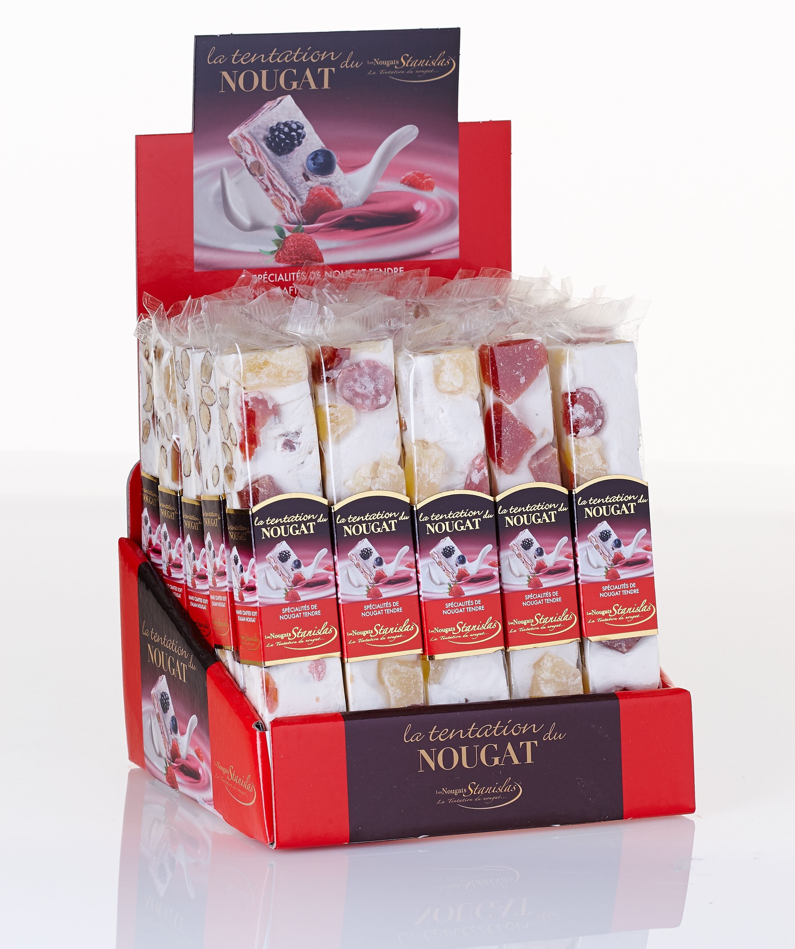 Barrette Di Torrone Alla Frutta Candita - Espositore (25 x 100g)